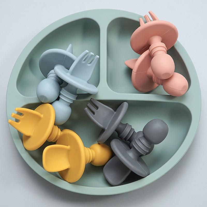 Cuillère et fourchette pour bébé | CuttieSpoon™