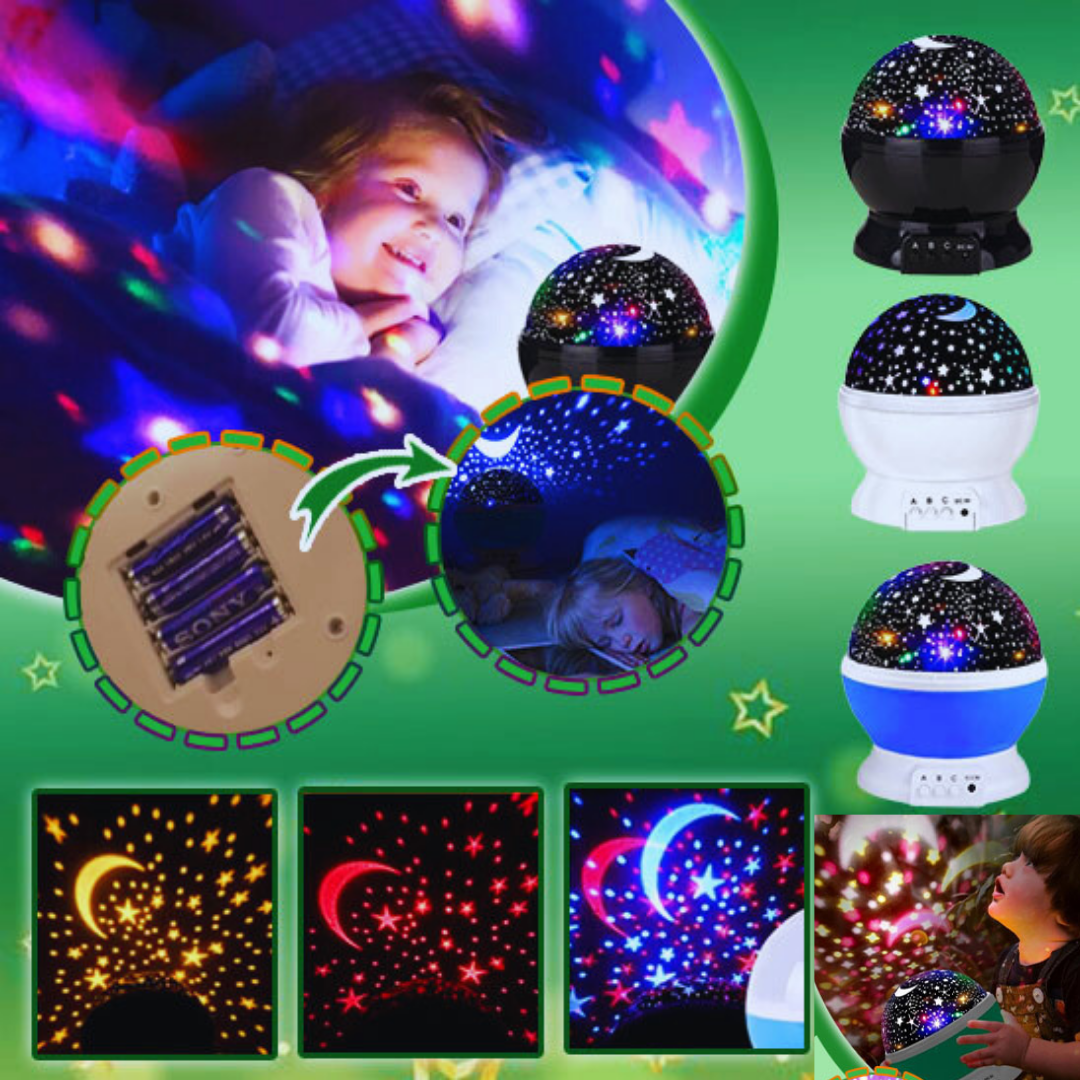 Veilleuse Bébé Projection Plafond | Rêve Etoilé™